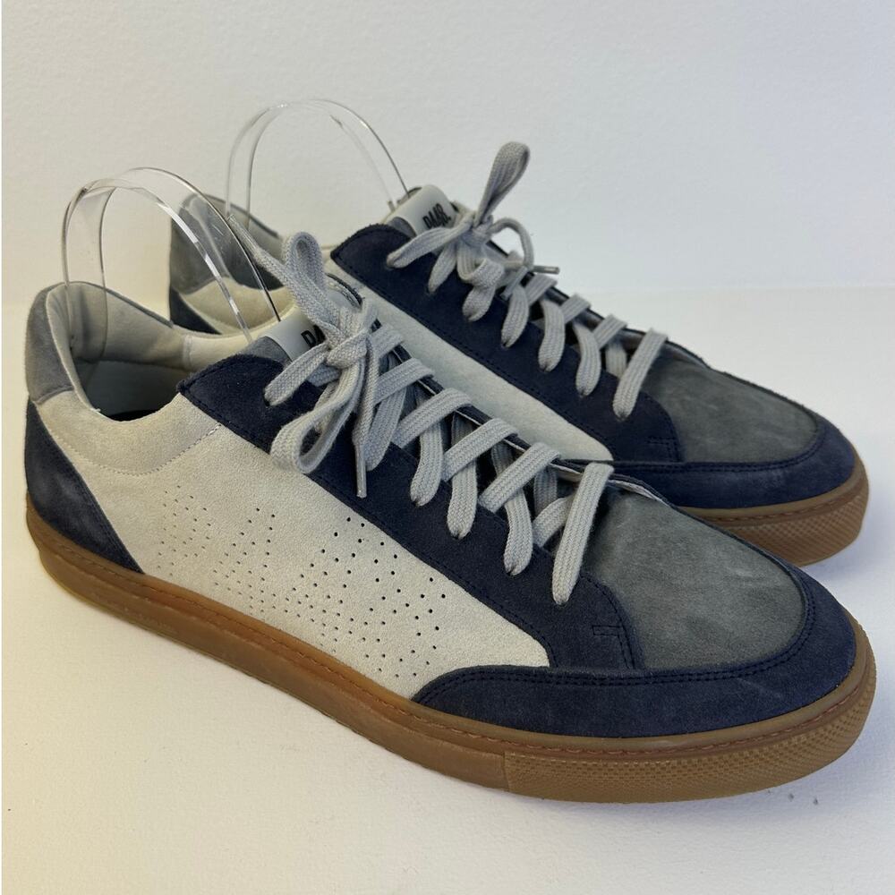P448 Soho Amalfi Gray Suede Low-Top Sneakers Men's Sz 44 / 10.5